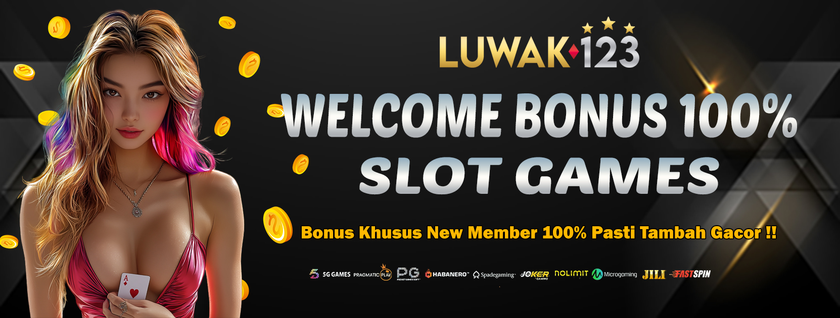 WELCOME BONUS SLOT 100%